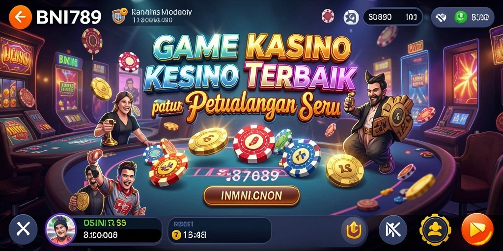 Screenshot utama BNI789 menunjukkan gameplay Kasino yang mendebarkan.