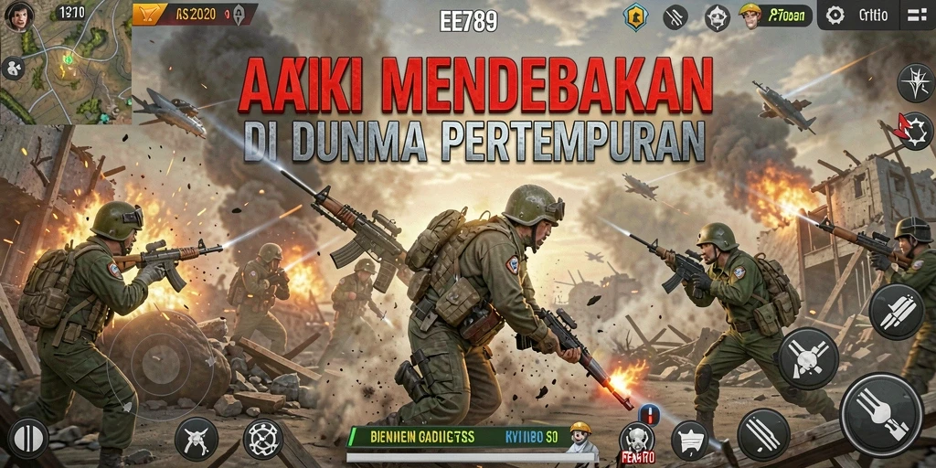 Gameplay mendebarkan di EE789 dengan aksi pertarungan yang intens.