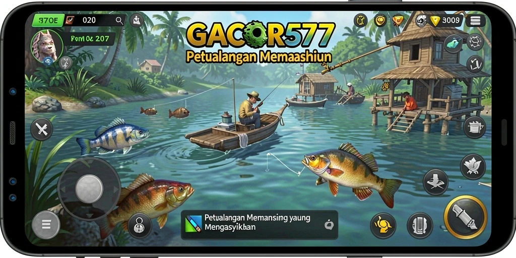 Screenshot gameplay GACOR577 menampilkan pengalaman memancing yang seru.
