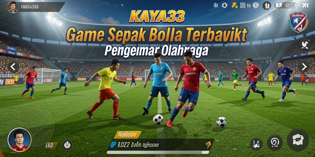 Gameplay KAYA33 menampilkan aksi sepak bola yang mendebarkan.