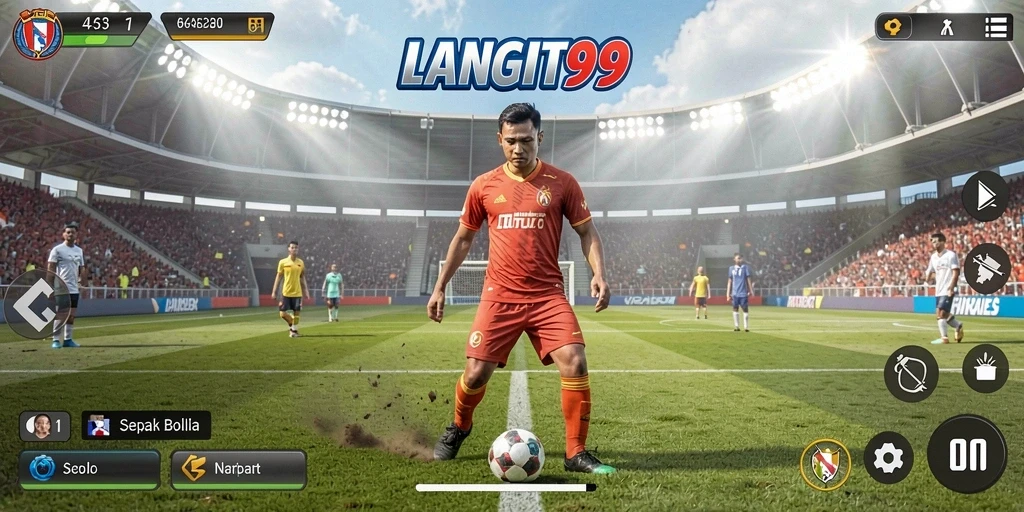 Tampilan gameplay LANGIT99 yang mendebarkan dan seru.