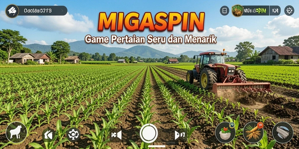 Tampilan gameplay MIGASPIN yang menawan dan interaktif.