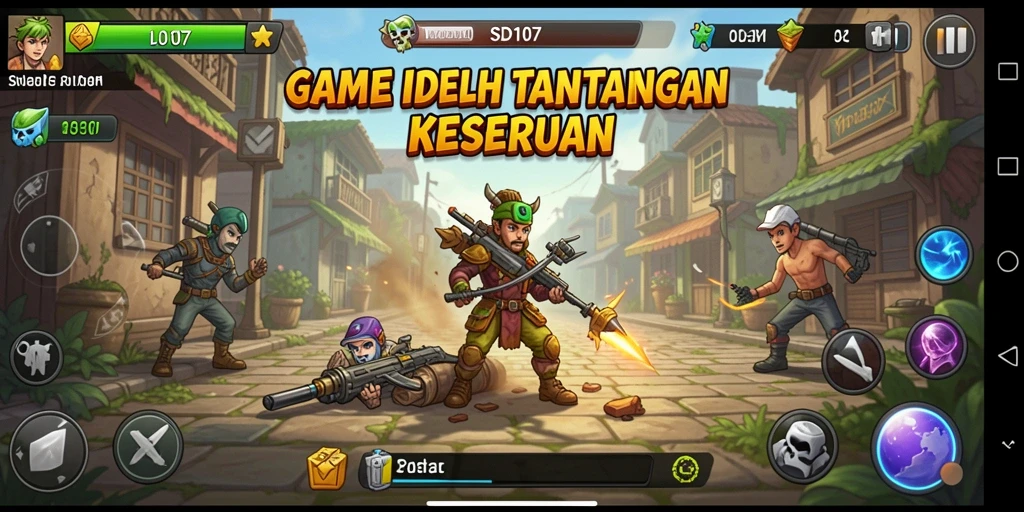Tampilan gameplay SD107 yang menarik dan interaktif.