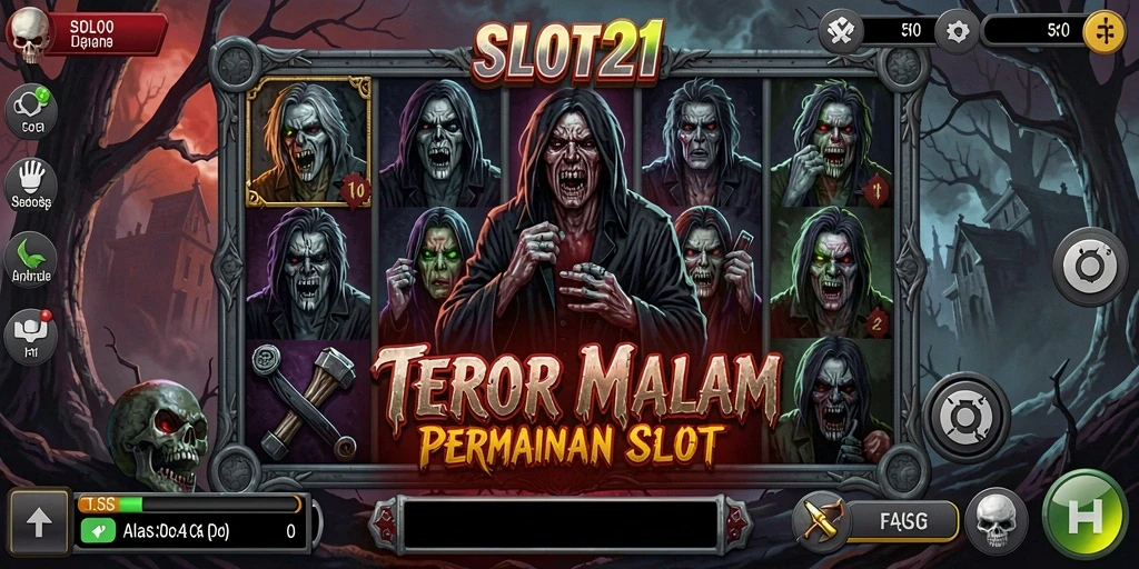Gameplay menyeramkan di SLOT21 dengan suasana horror yang mencekam.