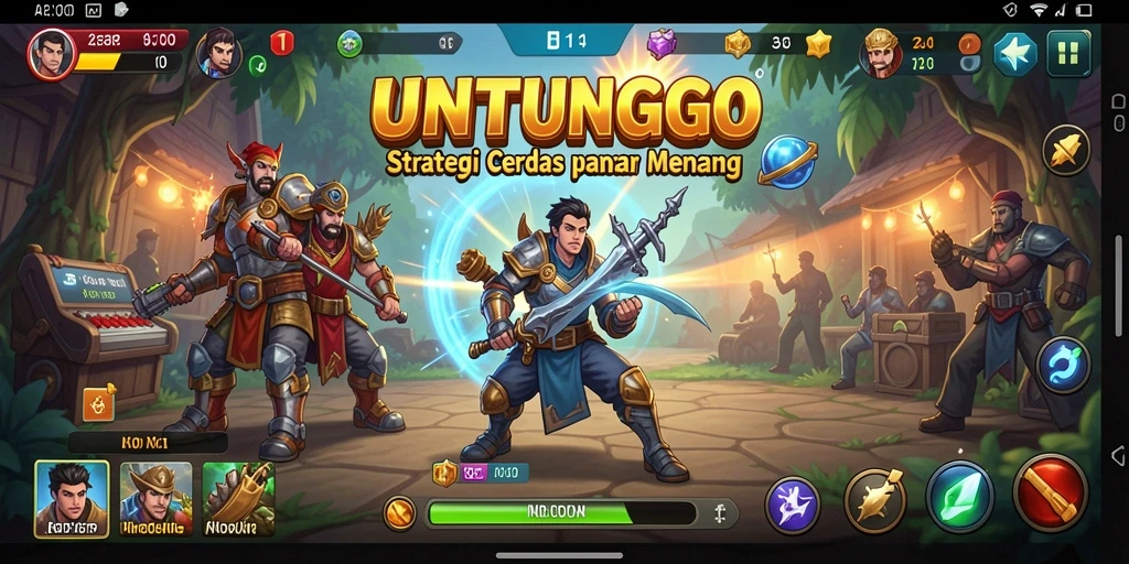 Tampilan seru dari gameplay UNTUNGGO yang menantang.